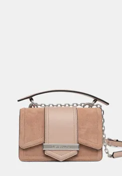 Karl Lagerfeld geanta crossbody pentru femei din piele intoarsa K/NOVA imagine