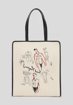 Karl Lagerfeld geanta culoarea bej A3W50112 imagine