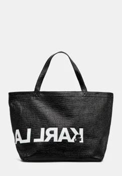 Karl Lagerfeld geanta de bumbac culoarea negru, A1W50064 imagine