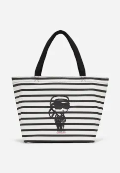 Karl Lagerfeld geanta de bumbac culoarea negru, A2W50001 imagine