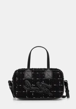 Karl Lagerfeld geanta de mana cu lana culoarea negru, A4W30259 imagine