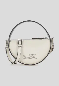 Karl Lagerfeld geanta de piele culoarea alb, A3W30047 imagine