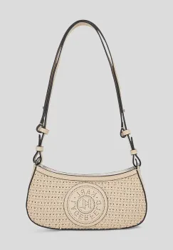 Karl Lagerfeld geanta de piele culoarea bej, A3W30063 imagine