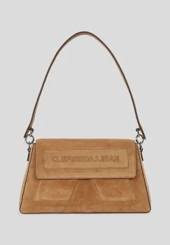 Karl Lagerfeld geanta de piele culoarea maro, A3W30064 imagine