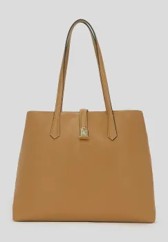 Karl Lagerfeld geanta de piele culoarea maro, A3W30150 imagine