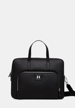 Karl Lagerfeld geanta de piele culoarea negru, A1M30098 imagine