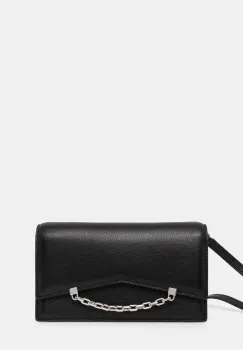 Karl Lagerfeld geanta de piele culoarea negru, A1W32037 imagine