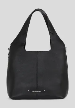 Karl Lagerfeld geanta de piele culoarea negru, A3W30080 imagine