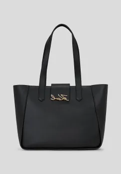 Karl Lagerfeld geanta de piele culoarea negru, A3W30133 imagine