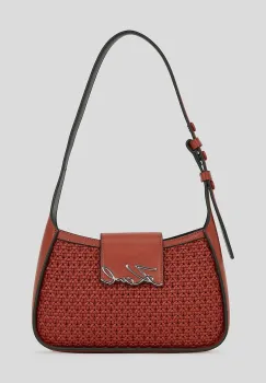 Karl Lagerfeld geanta de piele culoarea rosu, A3W30049 imagine