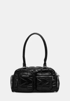 Karl Lagerfeld geanta de piele K/KUILT culoarea negru, B1W30089 imagine