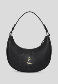 Karl Lagerfeld geanta de piele KL X DISNEY culoarea negru, A3W30267 imagine