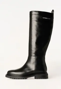 Karl Lagerfeld ghete de piele BINKY culoarea negru, cu toc plat, KL47595 imagine