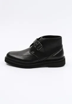 Karl Lagerfeld ghete de piele KARNABY barbati, culoarea negru, KL10330 imagine
