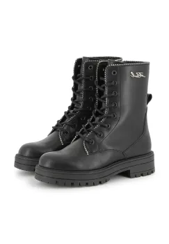 Karl Lagerfeld ghete din piele pentru copii culoarea negru, Z30983 imagine