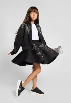 Karl Lagerfeld  hanorac cu fermoar pentru copii imagine
