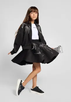 Karl Lagerfeld  hanorac cu fermoar pentru copii imagine