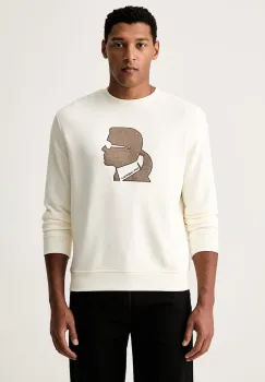 Karl Lagerfeld hanorac cu gluga pentru barbati cu bumbac imagine