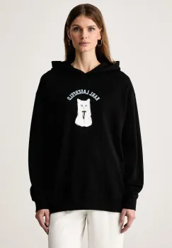 Karl Lagerfeld  hanorac cu gluga pentru femei din bumbac imagine
