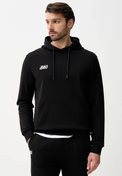 Karl Lagerfeld hanorac de bumbac culoarea negru, cu gluga, cu imprimeu, 561917.705781 imagine