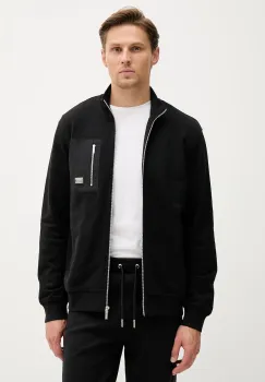 Karl Lagerfeld hanorac de bumbac culoarea negru, cu imprimeu, 553917.705036 imagine