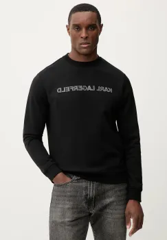 Karl Lagerfeld hanorac de bumbac culoarea negru, uni, 561952.705075 imagine