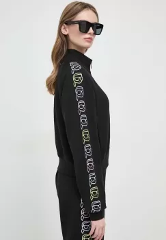 Karl Lagerfeld hanorac de bumbac femei, culoarea negru, cu imprimeu imagine