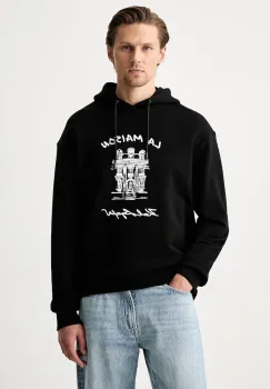 Karl Lagerfeld hanorac oversized pentru barbati din bumbac imagine