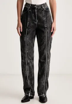 Karl Lagerfeld Jeans  blugi straight pentru femei imagine