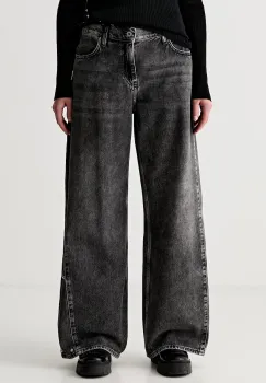 Karl Lagerfeld Jeans blugi wide leg pentru femei imagine