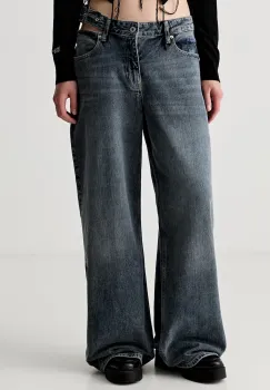 Karl Lagerfeld Jeans blugi wide leg pentru femei imagine