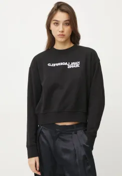 Karl Lagerfeld Jeans bluza femei, culoarea negru, cu imprimeu, A1W20005 imagine