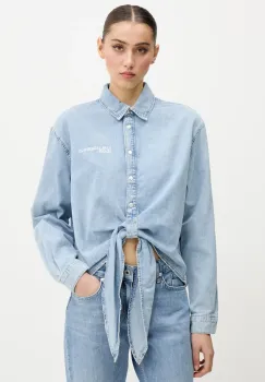 Karl Lagerfeld Jeans camasa din bumbac femei, cu guler clasic, regular, A2W11021 imagine