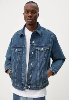 Karl Lagerfeld Jeans camasa jeans barbati, de tranzitie, A1M14017 imagine