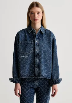 Karl Lagerfeld Jeans camasa pentru femei din denim imagine