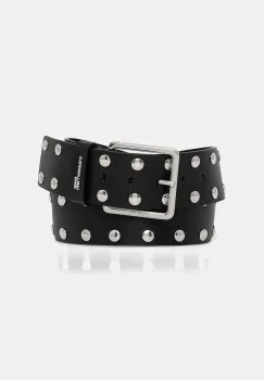 Karl Lagerfeld Jeans curea de piele culoarea negru, A4W33099 imagine