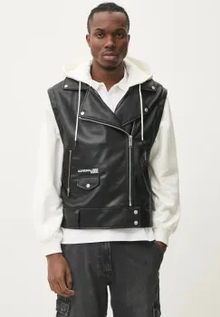 Karl Lagerfeld Jeans geaca barbati, culoarea negru, de tranzitie, A1M15005 imagine