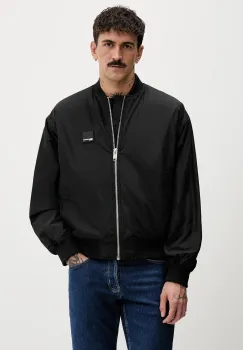 Karl Lagerfeld Jeans geaca bomber culoarea negru, de tranzitie, oversize, B1M15015 imagine