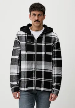 Karl Lagerfeld Jeans geaca culoarea gri, de tranzitie, B1M14022 imagine