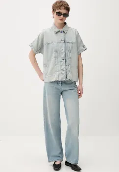 Karl Lagerfeld Jeans geaca de blugi pentru femei, din bumbac imagine