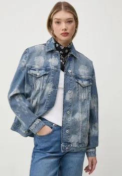 Karl Lagerfeld Jeans geaca din denim femei, de tranzitie, oversize, A1W14014 imagine