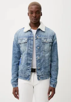 Karl Lagerfeld Jeans geaca jeans de tranzitie, A4M14014 imagine