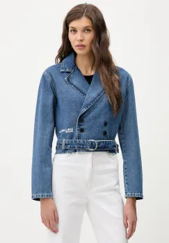 Karl Lagerfeld Jeans geaca jeans de tranzitie, B1W14040 imagine