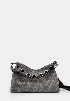 Karl Lagerfeld Jeans geanta de blugi culoarea gri, 246J3041 imagine