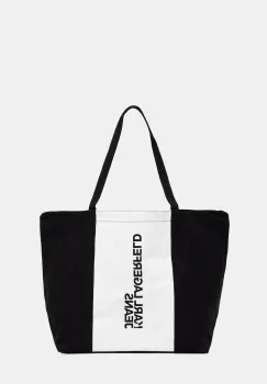Karl Lagerfeld Jeans geanta de bumbac culoarea negru, A3W50067 imagine