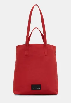 Karl Lagerfeld Jeans geanta de bumbac culoarea rosu, B1W50001 imagine