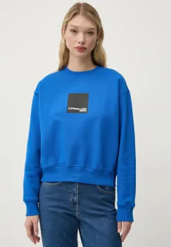 Karl Lagerfeld Jeans hanorac de bumbac femei, cu imprimeu, A1W20006 imagine