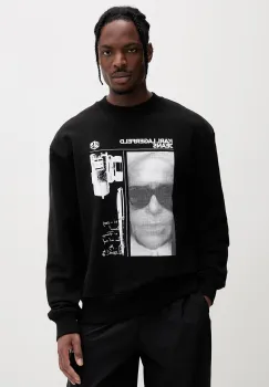 Karl Lagerfeld Jeans hanorac oversized pentru barbati, din bumbac imagine