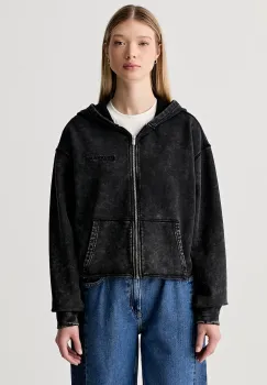 Karl Lagerfeld Jeans hanorac oversized pentru femei din bumbac imagine