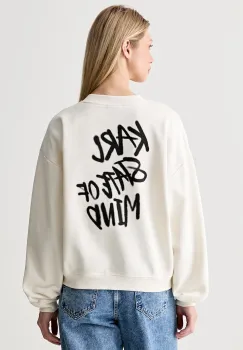 Karl Lagerfeld Jeans hanorac oversized pentru femei din bumbac imagine